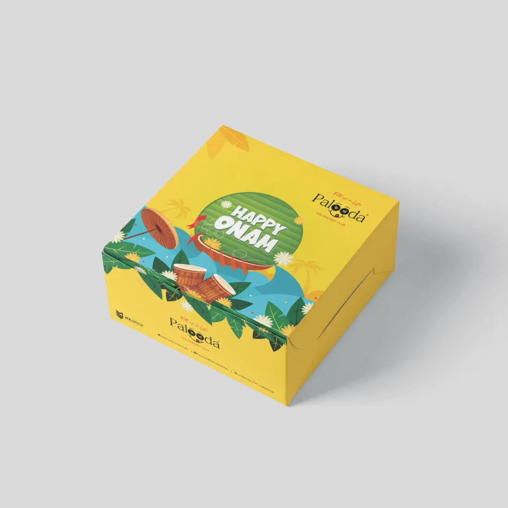 Onam cake box theme preview